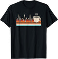 100% Cotton Coffee Heartbeat Coffee Lover Retro Cup Of Coffee Men Women T-Shirt Hoodie, Sweatshirt | GrindPrints.com