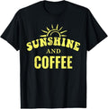 100% Cotton Coffee Lovers | Sunshine and Coffee Retro Style Mothers Day T-Shirt Hoodie, Sweatshirt | GrindPrints.com