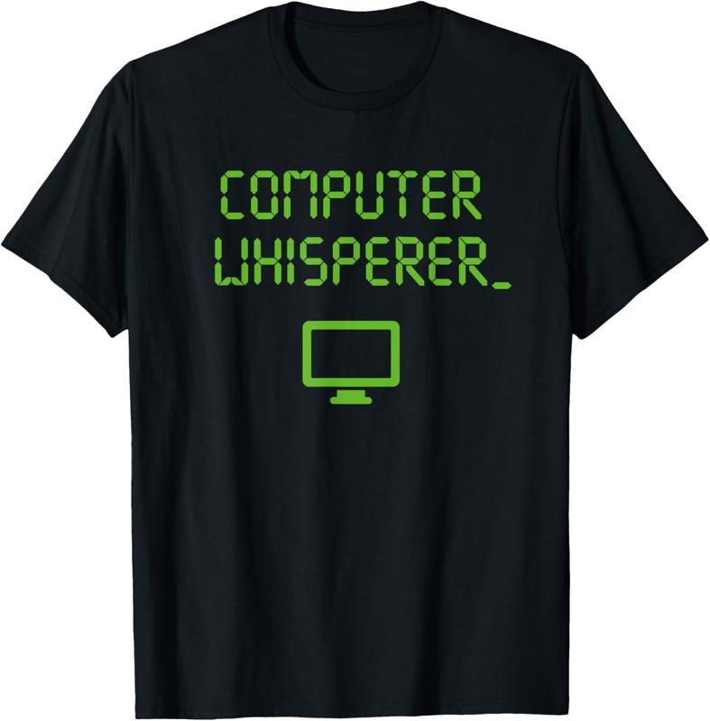 100% Cotton Computer Whisperer Shirt Tech Support Nerds Geeks Funny IT T-Shirt Hoodie, Sweatshirt | GrindPrints.com