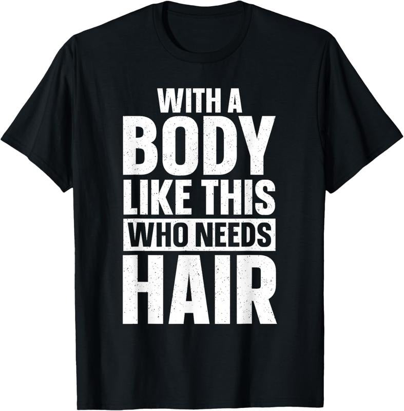 100% Cotton Cool Bald Guy Design For Men Dad Husband Bald Head Bald Man T-Shirt Hoodie, Sweatshirt | GrindPrints.com