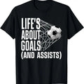 100% Cotton Cool Soccer For Men Women Soccer Lovers Player Football Goal T-Shirt Hoodie, Sweatshirt | GrindPrints.com