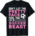 100% Cotton Cool Soccer For Women Teen Girls Soccer Lover Player Sports T-Shirt Hoodie, Sweatshirt | GrindPrints.com