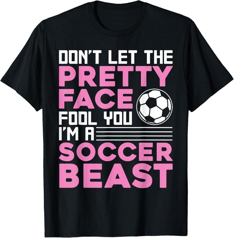 100% Cotton Cool Soccer For Women Teen Girls Soccer Lover Player Sports T-Shirt Hoodie, Sweatshirt | GrindPrints.com