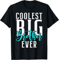 100% Cotton Coolest Big Brother Ever T-Shirt Hoodie, Sweatshirt | GrindPrints.com