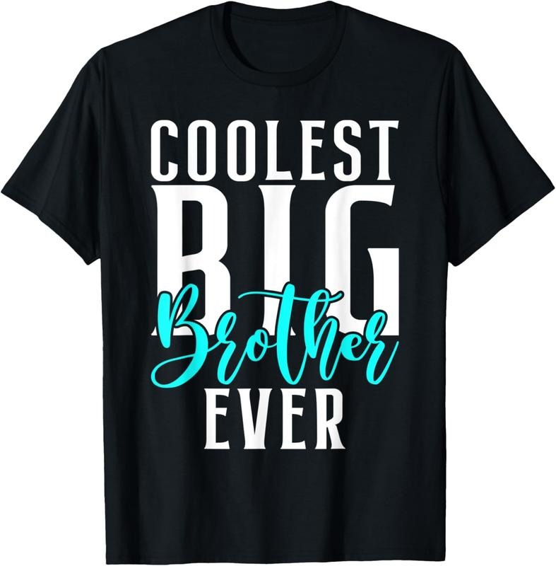 100% Cotton Coolest Big Brother Ever T-Shirt Hoodie, Sweatshirt | GrindPrints.com