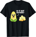 100% Cotton Corn Cob Is It Hot Outside Popcorn T-Shirt Hoodie, Sweatshirt | GrindPrints.com