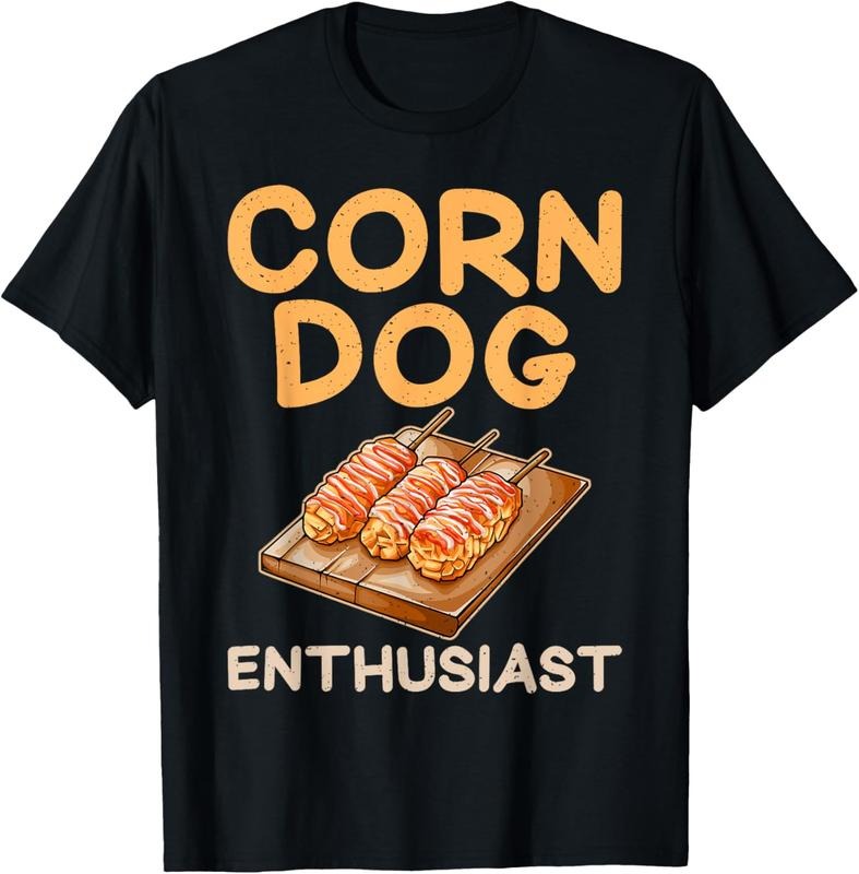 100% Cotton Corn Dog Enthusiast Corn Dog T-Shirt Hoodie, Sweatshirt | GrindPrints.com