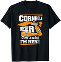 100% Cotton Cornhole And Beer That's Why I'm Here Funny Cornhole T-Shirt T-Shirt Hoodie, Sweatshirt | GrindPrints.com