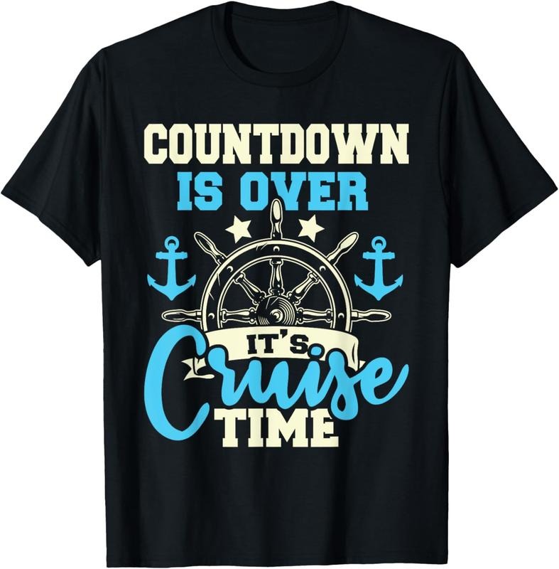100% Cotton Countdown Is Over It's Cruise Time - Cruising Lover Cruiser T-Shirt Hoodie, Sweatshirt | GrindPrints.com