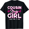 100% Cotton Cousin Says Girl Gender Reveal Party Family Team Pink 2024 T-Shirt Hoodie, Sweatshirt | GrindPrints.com