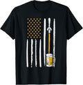 100% Cotton Craft Beer American Flag USA 4th July Brewery Alcohol Lovers T-Shirts, Hoodie, Sweatshirt