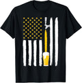 100% Cotton Craft Beer American Flag USA 4th July Brewery T-Shirts, Hoodie, Sweatshirt