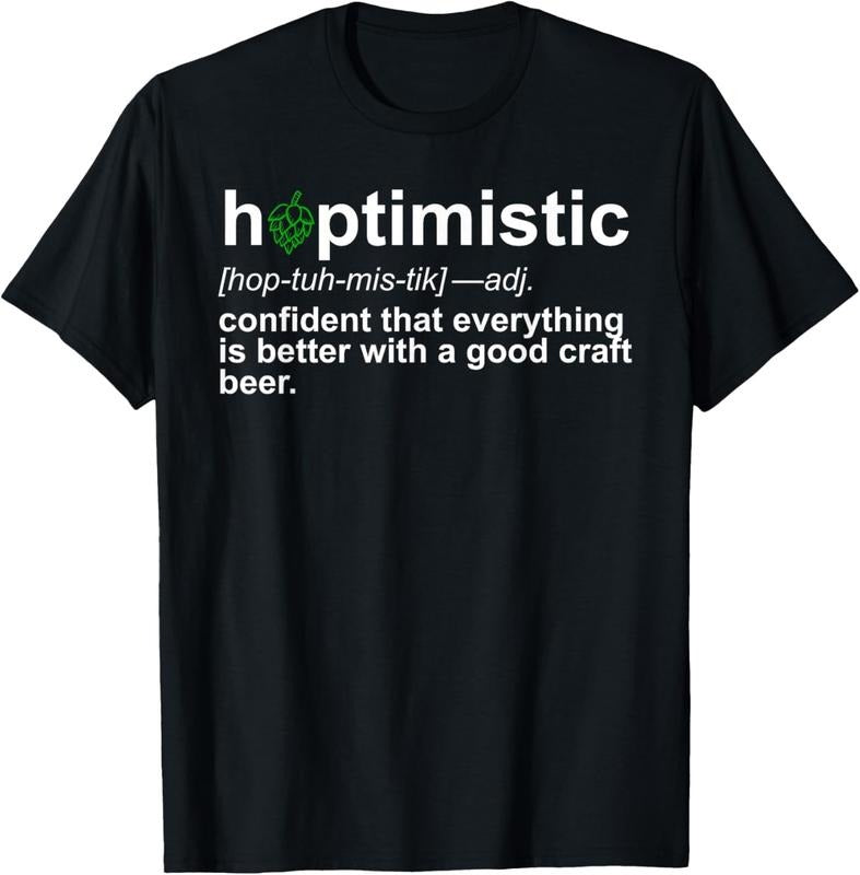 100% Cotton Craft Beer Funny Shirt Hoptimistic Defintion T-Shirt Hops T-Shirt Hoodie, Sweatshirt | GrindPrints.com