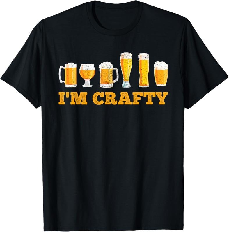 100% Cotton Craft Beer I'm Crafty Home Brew Beer T-Shirt Hoodie, Sweatshirt | GrindPrints.com