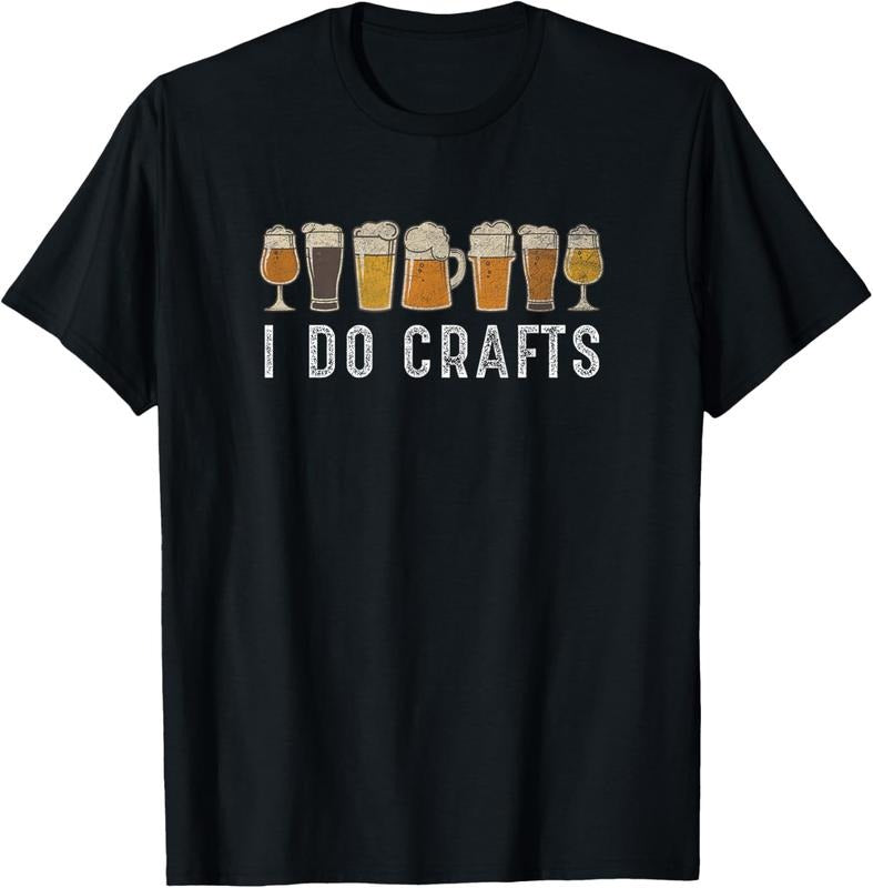 100% Cotton Craft Beer Vintage I Do Crafts Home Brew Art T-Shirt Hoodie, Sweatshirt | GrindPrints.com