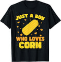 100% Cotton Crop  Farming Corn Maize Just A Boy Who Loves Corn T-Shirt Hoodie, Sweatshirt | GrindPrints.com