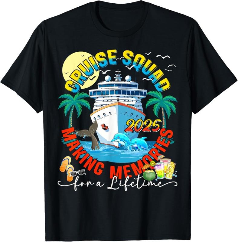 100% Cotton Cruise Squad 2025 Making Memories Family Cousin Crew Summer T-Shirt Hoodie, Sweatshirt | GrindPrints.com