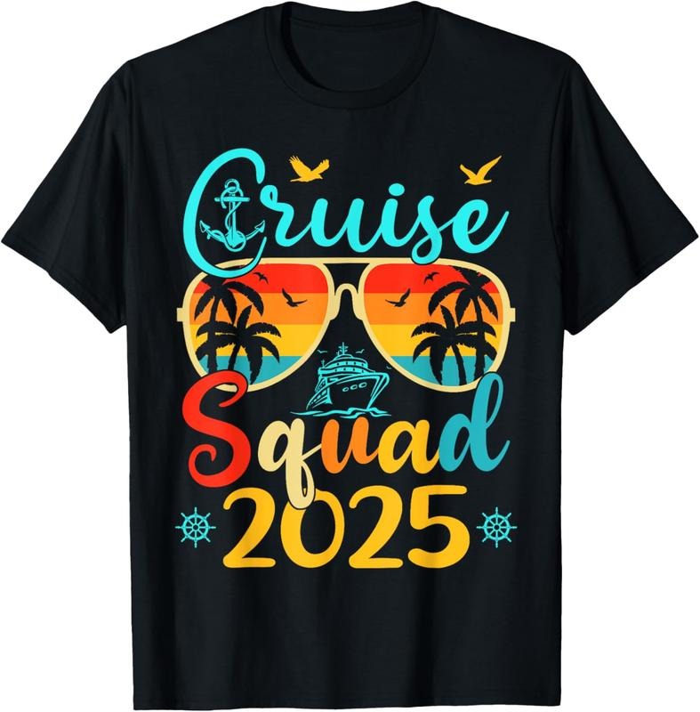 100% Cotton Cruise Squad 2025 Summer Vacation Matching Family Cruise T-Shirts, Hoodie, Sweatshirt