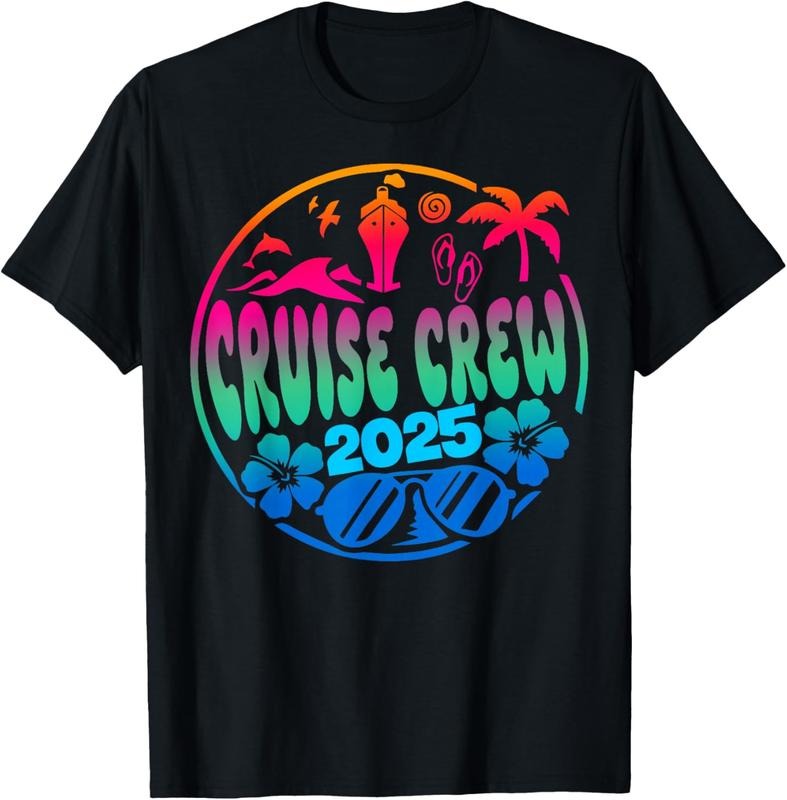 100% Cotton Cruisin Crew 2025 Cruise Family Friends Vacation Matching T-Shirts, Hoodie, Sweatshirt