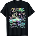 100% Cotton Cruising Into 2025 New Years Eve Party Favors Family Holiday T-Shirt Hoodie, Sweatshirt | GrindPrints.com