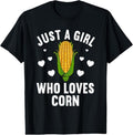 100% Cotton Cute Corn Art For Women Girls  Kernel Corn Cob Lovers T-Shirt Hoodie, Sweatshirt | GrindPrints.com