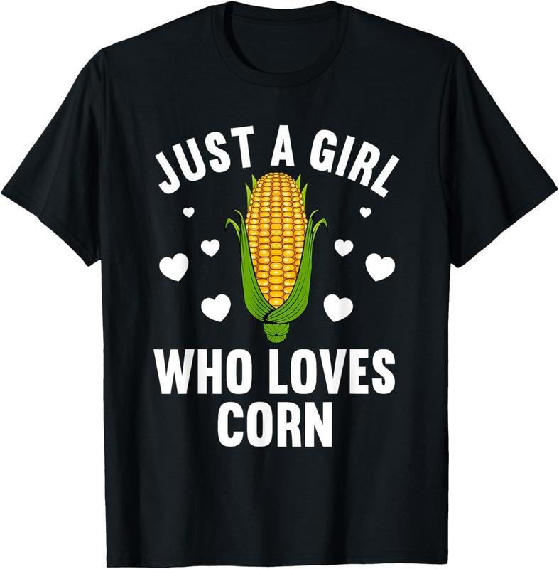 100% Cotton Cute Corn Art For Women Girls  Kernel Corn Cob Lovers T-Shirt Hoodie, Sweatshirt | GrindPrints.com