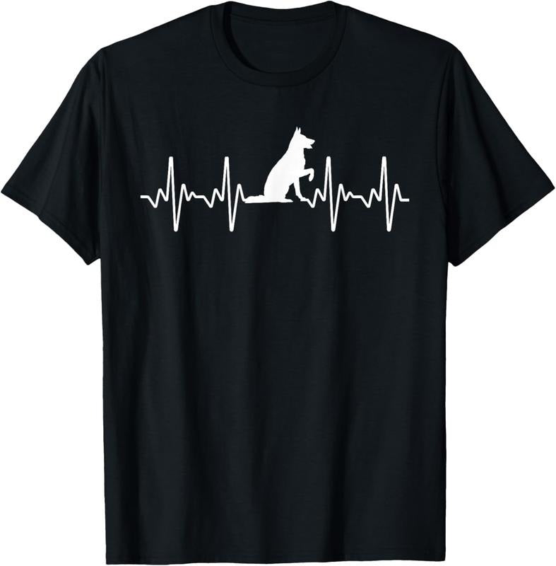 100% Cotton Cute German Shepherd Art For Men Women German Shepherd Lover T-Shirt Hoodie, Sweatshirt | GrindPrints.com