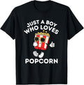 100% Cotton Cute Just A Boy Who Loves Popcorn    5T 4T T-Shirt Hoodie, Sweatshirt | GrindPrints.com