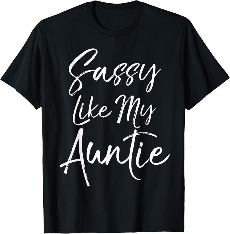 100% Cotton Cute Niece Gift from Aunt Matching Gift Sassy Like My Auntie T-Shirt Hoodie, Sweatshirt | GrindPrints.com
