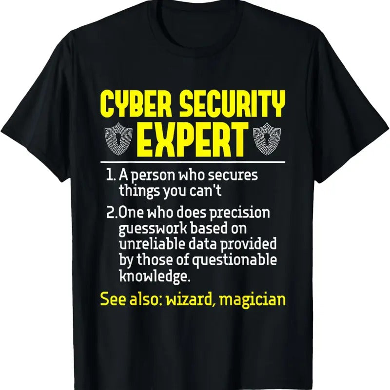 100% Cotton Cyber Security Expert - Network Support Hacker Programmer T-Shirt Hoodie, Sweatshirt | GrindPrints.com