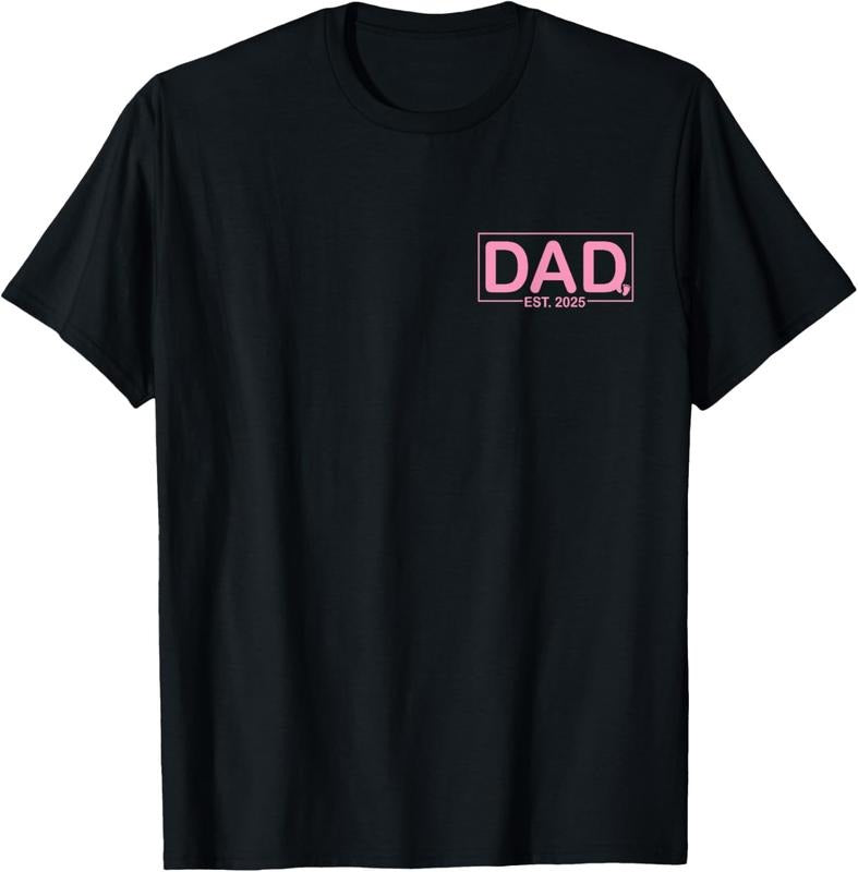 100% Cotton Dad Est. 2025 Logo Dad Girl Loading New Dad 2025 Dad Be T-Shirts, Hoodie, Sweatshirt