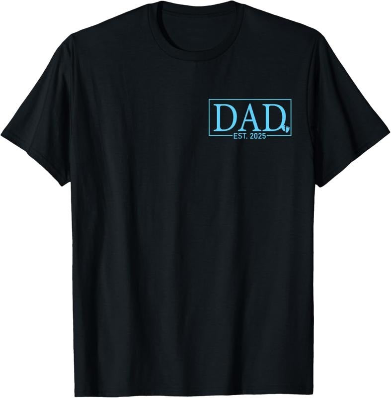 100% Cotton Dad Est. 2025 Logo Dad 2025 Loading New Dad 2025 Dad To be T-Shirt Hoodie, Sweatshirt | GrindPrints.com