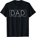 100% Cotton Dad Est. 2025 Expect  2025, Father 2025 New Dad 2025 T-Shirt Hoodie, Sweatshirt | GrindPrints.com