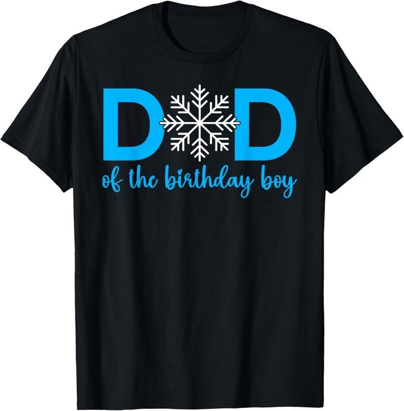 100% Cotton Dad Of The Birthday Boy Winter Onederland 1st Birthday T-Shirt Hoodie, Sweatshirt | GrindPrints.com