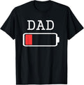 100% Cotton Daddy Low Battery T-Shirt Empty Matching Father Shirts T-Shirt Hoodie, Sweatshirt | GrindPrints.com