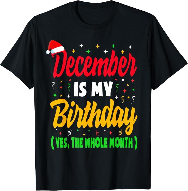 100% Cotton December Birthday Shirts Women Men December Is My Birthday T-Shirt Hoodie, Sweatshirt | GrindPrints.com
