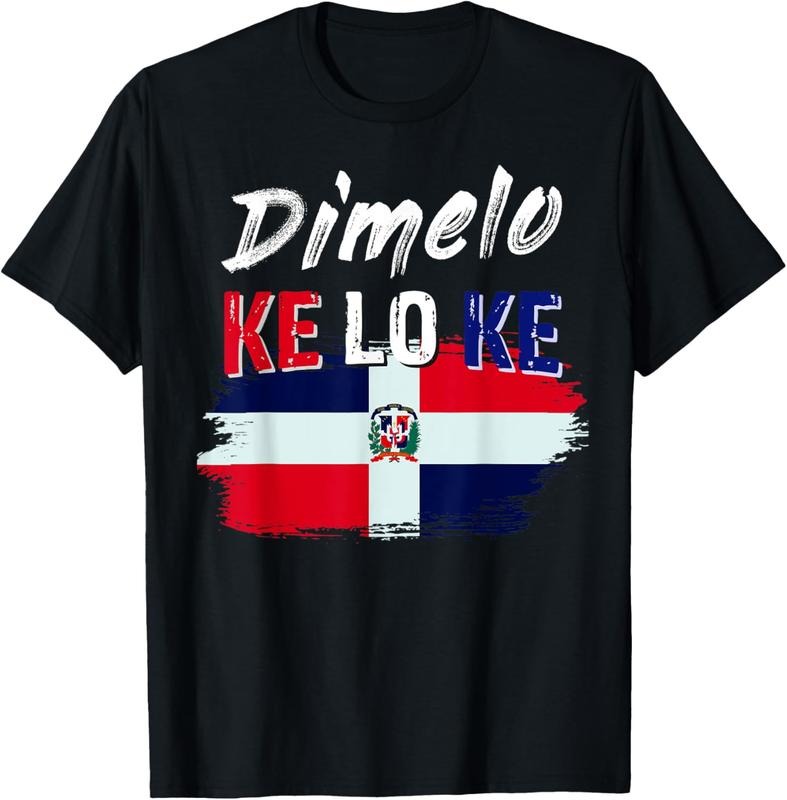 100% Cotton Dimelo Ke Lo Ke Dominican Republic Flag T-Shirt Hoodie, Sweatshirt | GrindPrints.com