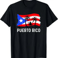 100% Cotton Distressed Style Puerto Rico Frog Puerto Rico T-Shirt Hoodie, Sweatshirt | GrindPrints.com