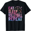 100% Cotton Eat Sleep Volleyball Repeat colorful teen girls women  T-Shirt Hoodie, Sweatshirt | GrindPrints.com