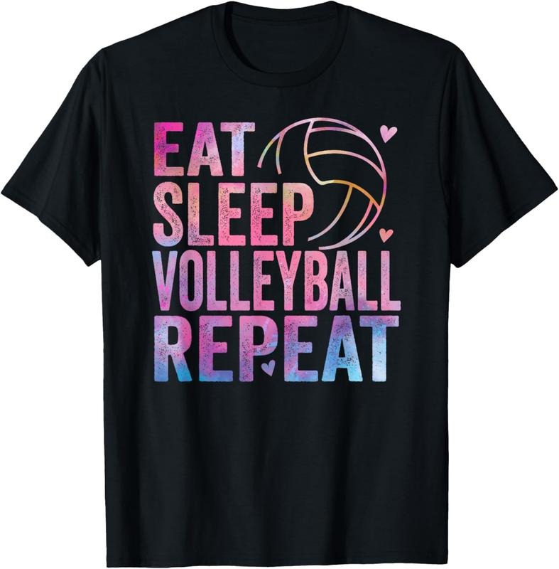 100% Cotton Eat Sleep Volleyball Repeat colorful teen girls women  T-Shirt Hoodie, Sweatshirt | GrindPrints.com