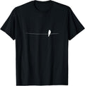 100% Cotton Elegant Bird On A Wire House Martin Silhouette Yoga T-Shirt Hoodie, Sweatshirt | GrindPrints.com