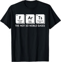 100% Cotton FArTs The Not So Noble Gases Periodic Table Science Nerd T-Shirt Hoodie, Sweatshirt | GrindPrints.com