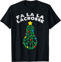 100% Cotton Fa La Lacrosse Funny Christmas Lax Player Goalie Team Gift T-Shirt Hoodie, Sweatshirt | GrindPrints.com