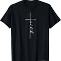 100% Cotton Faith Cross T-Shirt Christian T Shirt for Men Women  T-Shirt Hoodie, Sweatshirt | GrindPrints.com