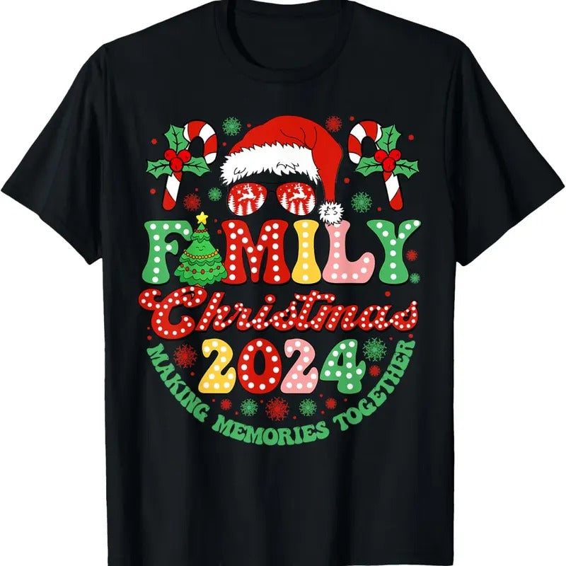 100% Cotton Family Christmas 2024 Christmas Squad Xmas Matching Pajamas T-Shirt Hoodie, Sweatshirt | GrindPrints.com