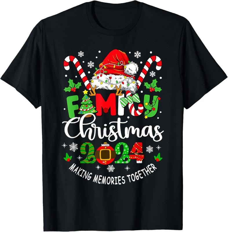 100% Cotton Family Christmas 2024 Matching Family Christmas Xmas T-Shirt Hoodie, Sweatshirt | GrindPrints.com