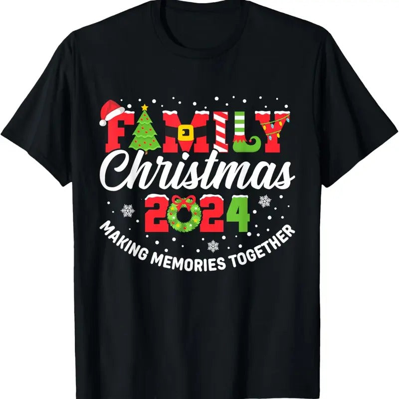 100% Cotton Family 2024 Matching Xmas Squad Santa Group T-Shirts, Hoodie, Sweatshirt