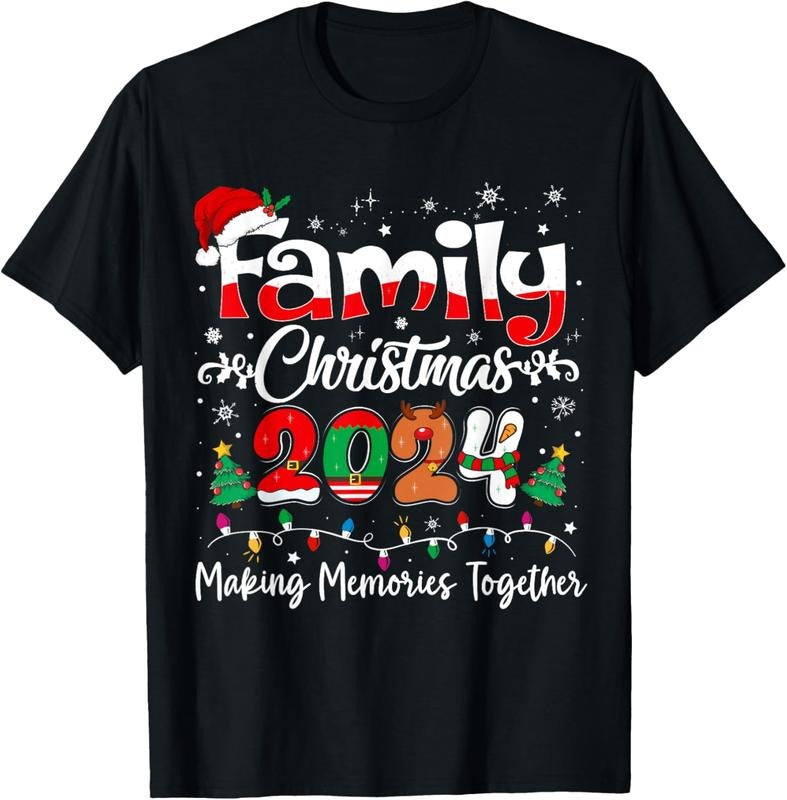 100% Cotton Family 2024 Matching Xmas Squad Santa Group T Shirtstyle{N002}3 T-Shirts, Hoodie, Sweatshirt