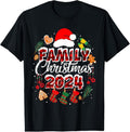 100% Cotton Family Christmas 2024 Matching Squad Santa Red Plaid Xmas T-Shirt Hoodie, Sweatshirt | GrindPrints.com