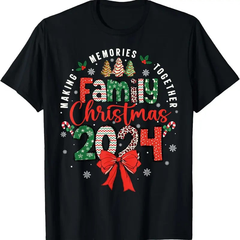 100% Cotton Family Christmas 2024 Matching Xmas Making Memories Together T-Shirt Hoodie, Sweatshirt | GrindPrints.com